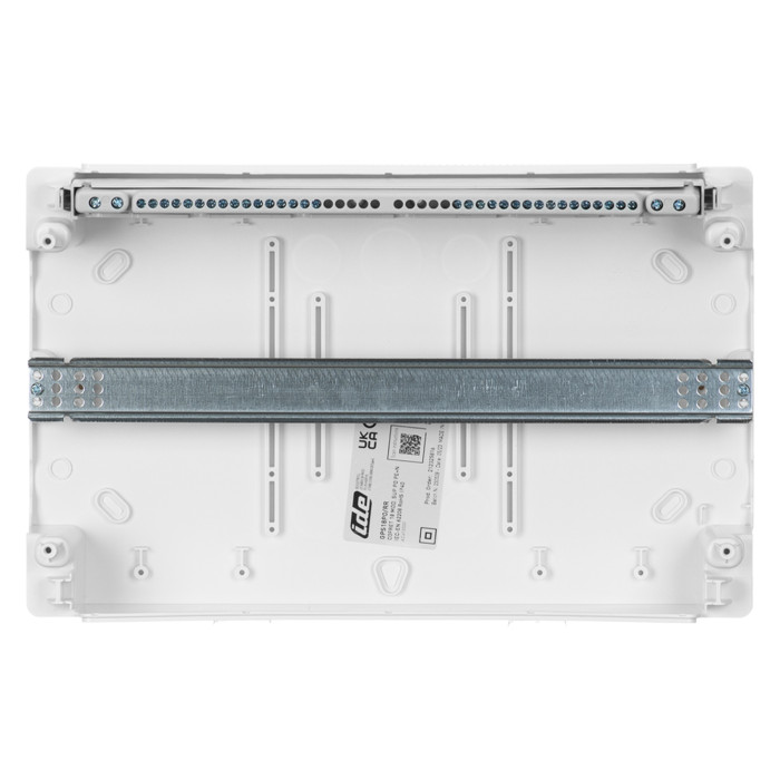 GPS18PO/RR Корпус розподільчий вбудований GOLD, 1х18 модулі, пластикові двері, N/PE шина, IP40