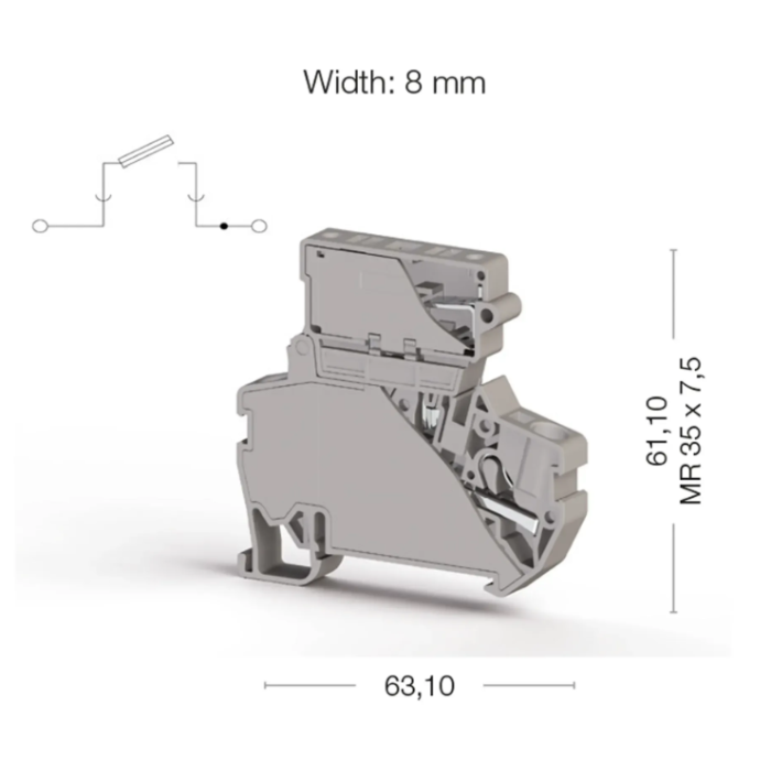 Клема Klemsan PYK Під запобіжник 4 мм - 0.0.0.3.07249