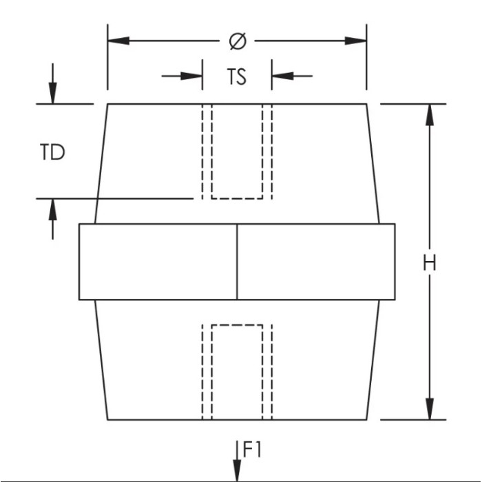 548540 Ізолятор ISO TP 45M8