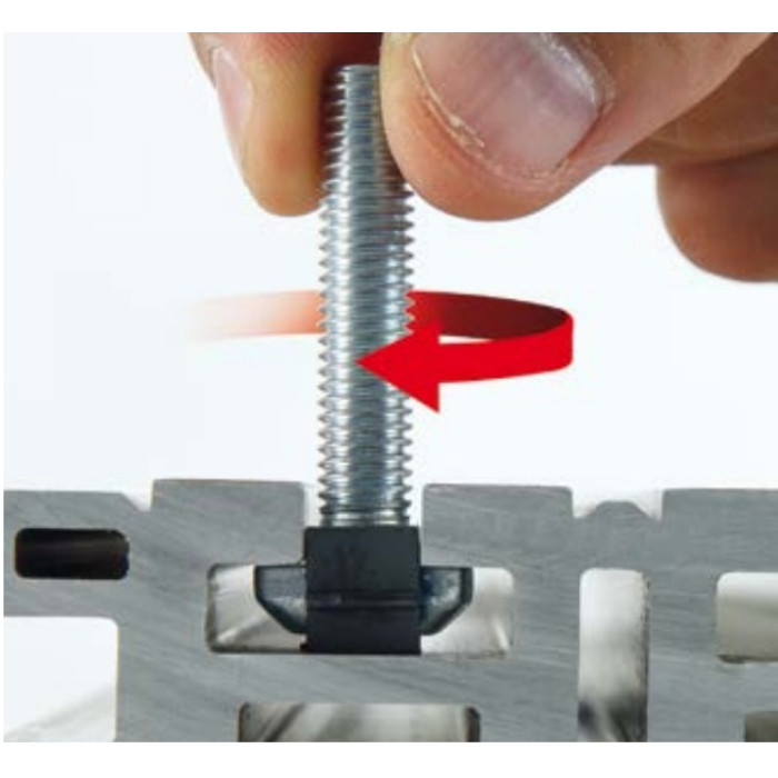 KSE10/45 болт фіксуючий 45M10 (20 болтів/гайок/шайб)