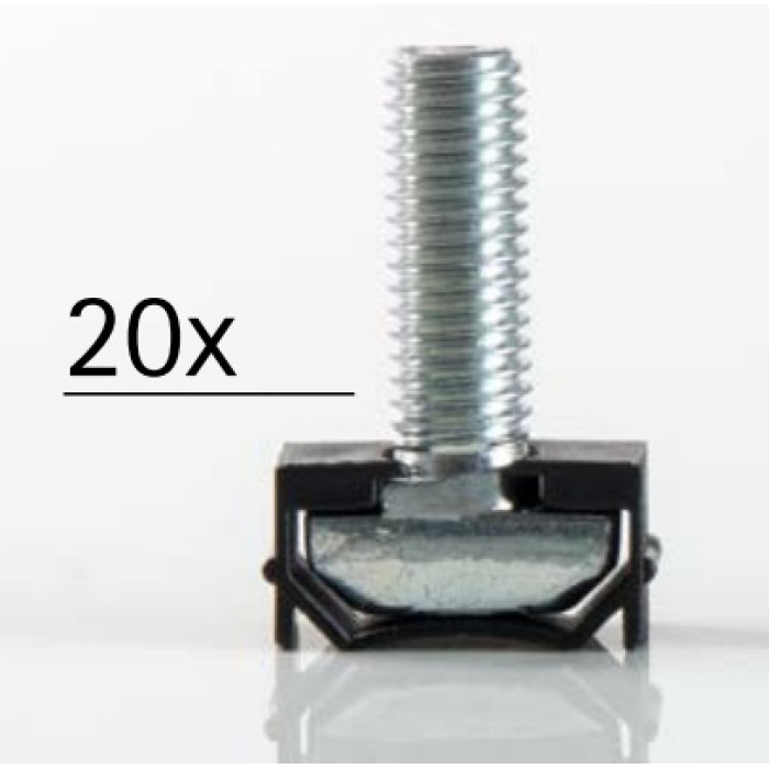 KSE10/45 болт фіксуючий 45M10 (20 болтів/гайок/шайб)