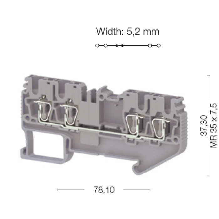 Клема Klemsan SRD Багатовивідна 2.5 мм - 0.0.0.3.11111