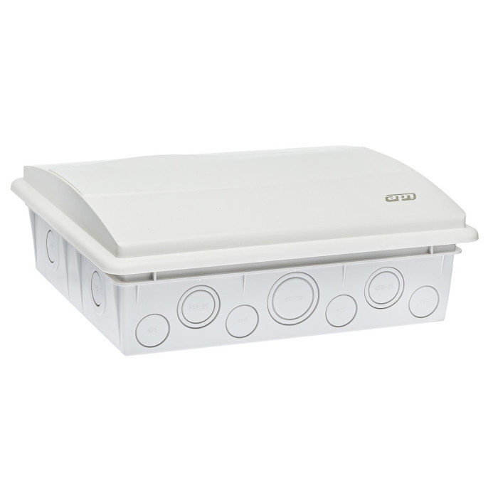 BM12PO/RR Корпус розподільчий внутр. біле вікно ORO,1x12 модуля 248x283x97, IP40, з шинами N і PE