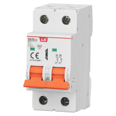 Модульний автоматичний вимикач LS ELECTRIC BKN 2P C1A 6kA