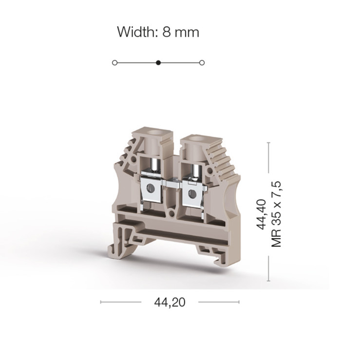 Клема Klemsan AVK Прохідна 6 мм - 0.0.0.3.04149RP