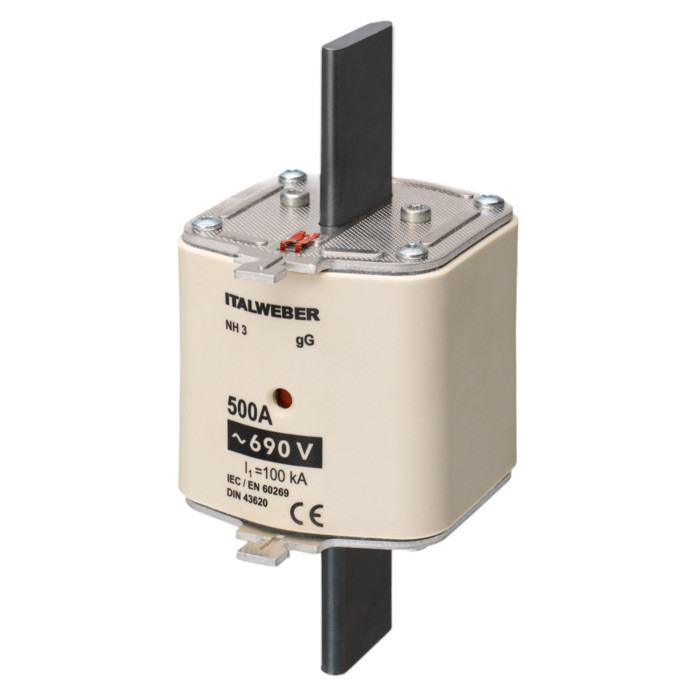 Ножовий запобіжник Italweber gG NH3 500A - 1630500