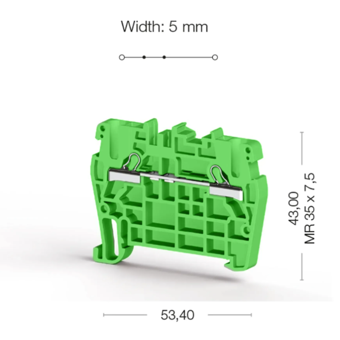Клема Klemsan PYK Прохідна 2.5 мм - 0.0.0.3.07102RP
