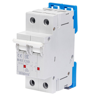 Модульний автоматичний вимикач ISKRA RI62 2P C50A 10кА