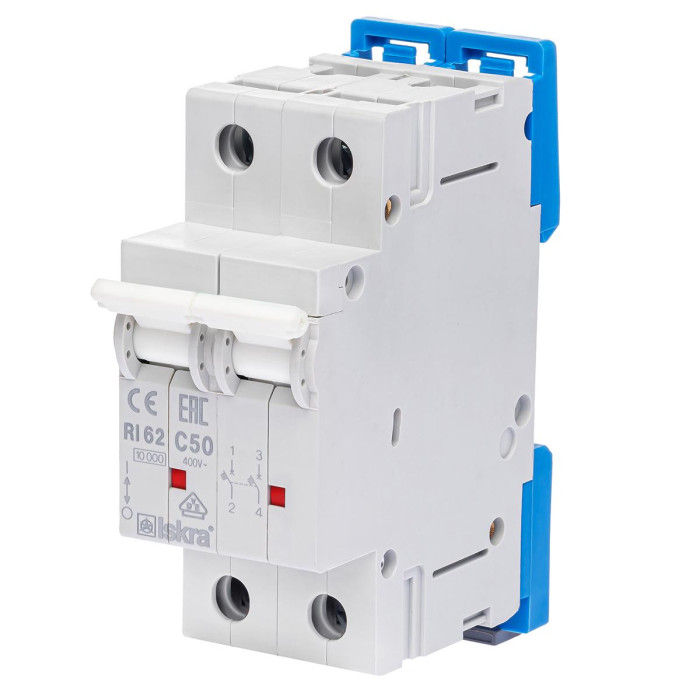 Модульний автоматичний вимикач ISKRA RI62 2P C50A 10кА - 786100157000