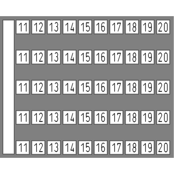 0.0.0.5.05021* Маркувальна пластина 11-20 DY 5 (1 компл = 50 шт | пак = 10 компл)