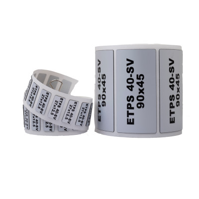 0.0.0.8.08069 Самоклеюче ПВХ маркування ETPS40-SV, 90X45 сірий, (100/уп)