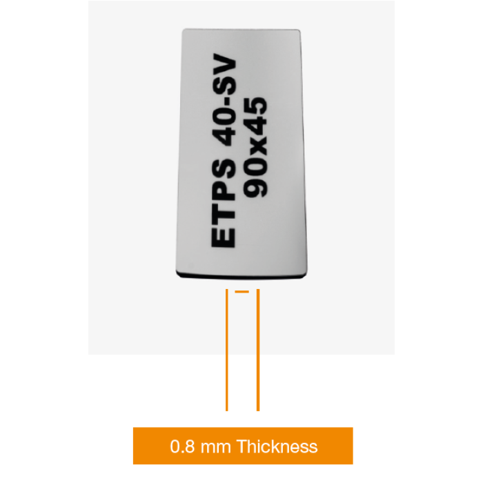 Самоклеюче ПВХ маркування ETPS40-SV Klemsan 90X45 сірий - 0.0.0.8.08069