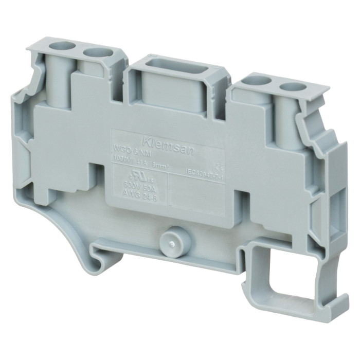 Клема Klemsan WGO 6/NM вимірювальна 6 мм сіра