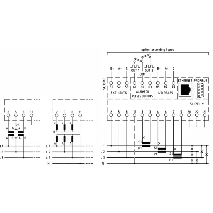 Аналізатор мережі FRER QUBO H, IEC61850, 80÷260Vac/dc, 2 програм. сповіщення - Q96P3H005ICQHU
