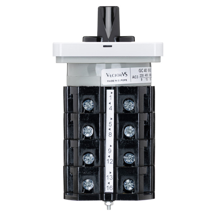 Кулачковий перемикач GC 40A 4P схема 69 (1-2)