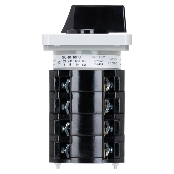 Кулачковий перемикач GC 40A 4P схема 69 (1-2)