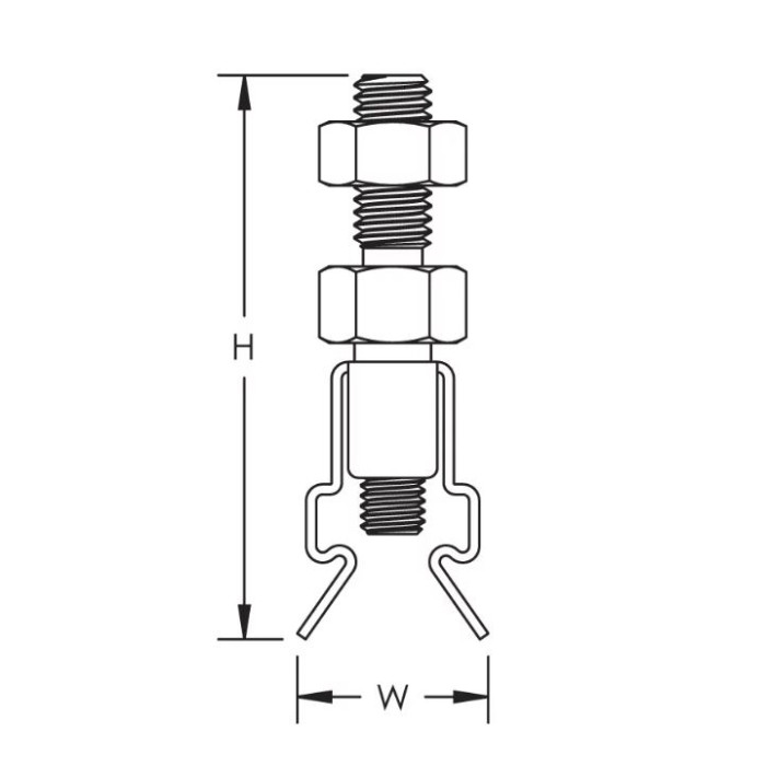 553450 Зажим для кріплення Clip M6-4