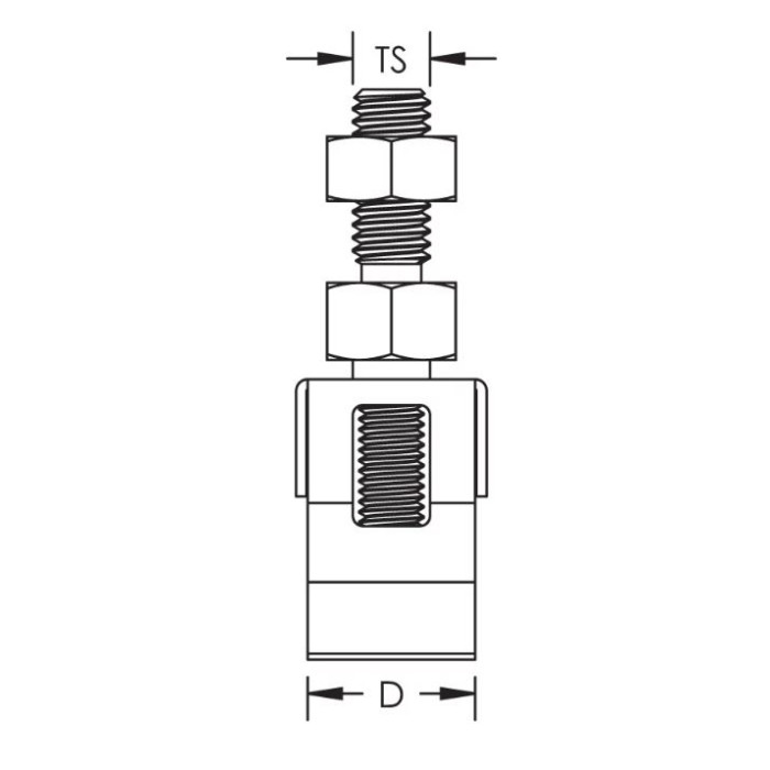553450 Зажим для кріплення Clip M6-4