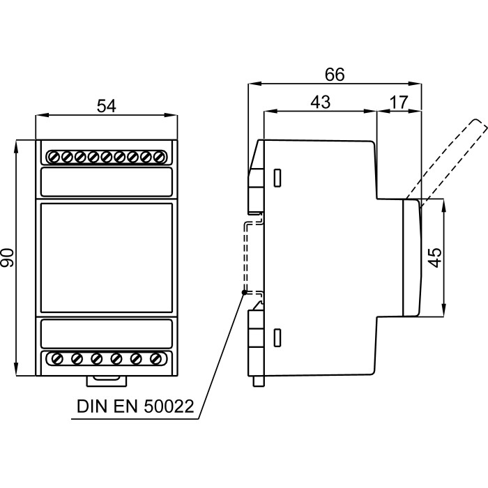 X96DSX025X21S Реле витоку живл.115-230Vac (±10%, 47÷63Hz, 3VA)