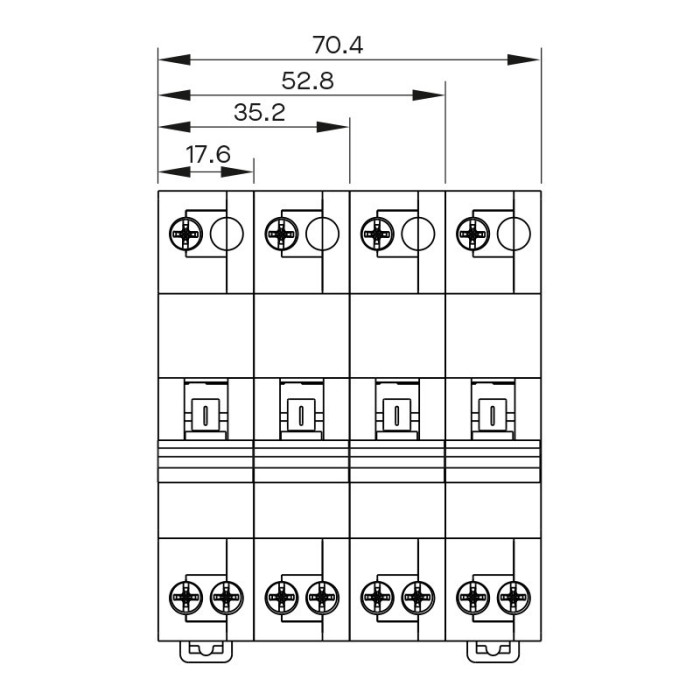 Модульний перемикач навантаження ISKRA RCO52 4P 40A - 786101206000