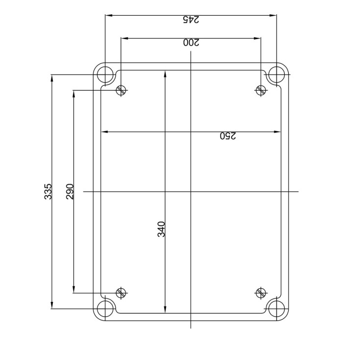 Корпус з подвійною ізоляцією (Class II) IDE, поліестер, 270x360x171мм, IP66 - ROC34PO