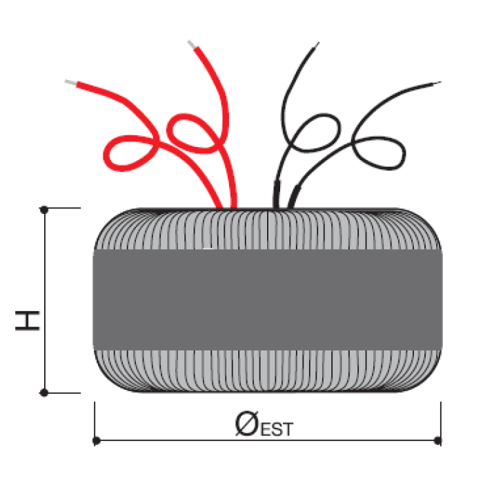 Трансформатор напруги Italweber Elettra OTR 1ф 0.25 кВА - OTR0250AA07