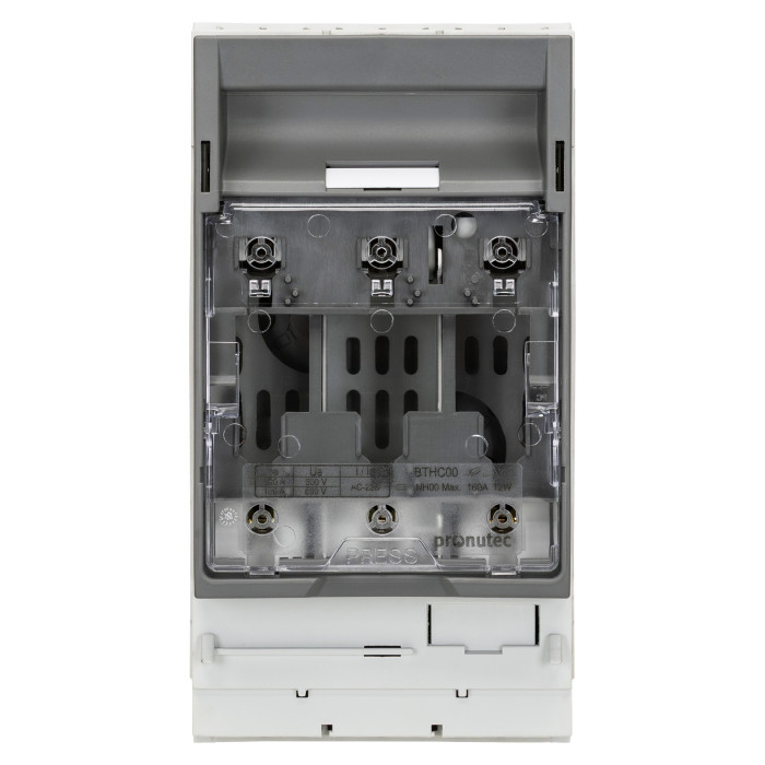 432.22.01.06.00 Вимикач під запобіжник горизонтальні BTHC NH-00 160A M8 на шину 60мм