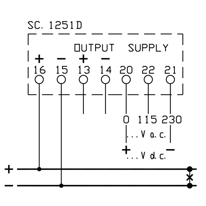 Перетворювач напруги FRER MCOVC 0–250 В DC 0-10 В - MCOVC1250X0DH