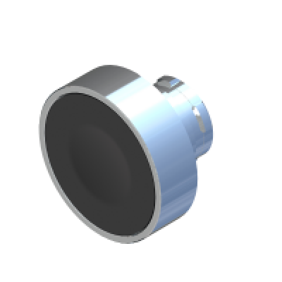 ECX 1120 Кнопка чорна 40 мм