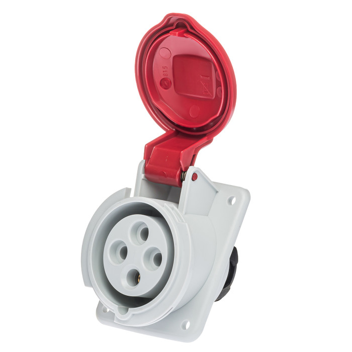 Розетка вбудована похила IDE MUNDIAL 3P+E 16A 380–415V IP44