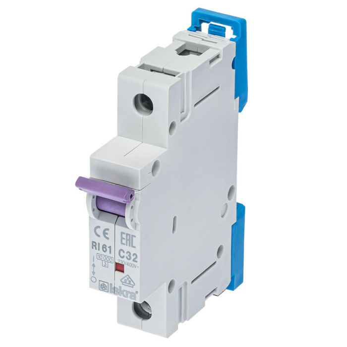 Модульний автоматичний вимикач ISKRA RI61 1P C32A 10кА - 786100059000