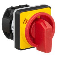 Кулачковий перемикач Vector VS GC 16A 1P схема 90 (0-1) жовто-червоний