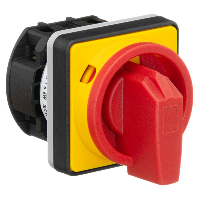 Кулачковий перемикач GC 16A 1P схема 90 (0-1) жовто-червоний