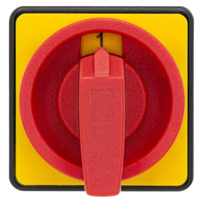 Кулачковий перемикач GC 16A 1P схема 90 (0-1) жовто-червоний