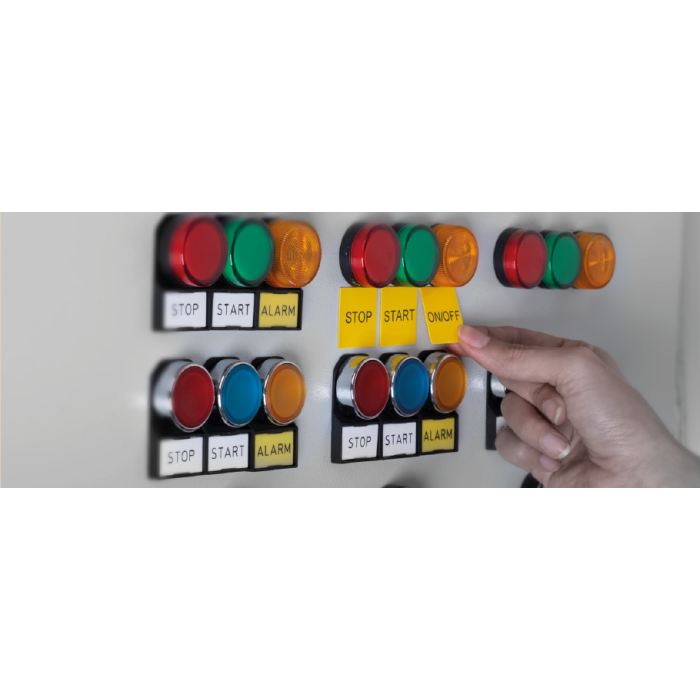 0.0.0.5.09700* Тримач маркування самоклеючий з прозорою кришкою Y-PBR S (1 шт | пак 100 шт)