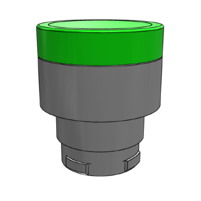 ECX 1202 Кнопка зелена з підсвічуванням