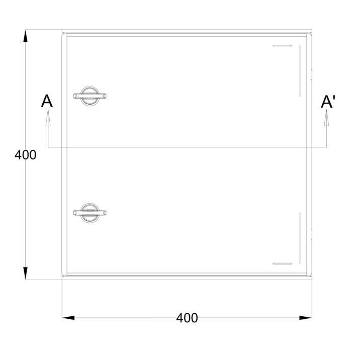 Навісна шафа IDE POL 400x400x200 IP66 - POL404020