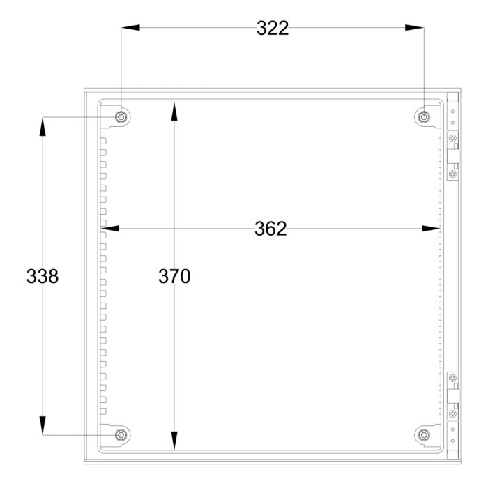 Навісна шафа IDE POL 400x400x200 IP66 - POL404020