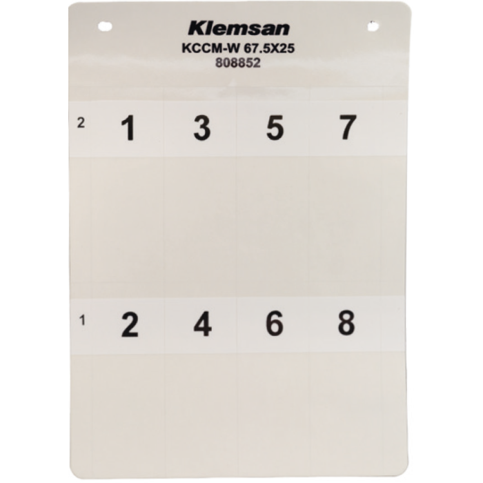 Маркування на провід KCCM-W Klemsan 33,75x13 (0.5-10 мм²) - 0.0.0.8.08851