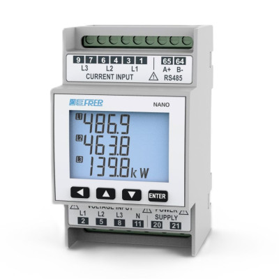 Аналізатор мережі модульний FRER NaNo 1-5A RS485 400V
