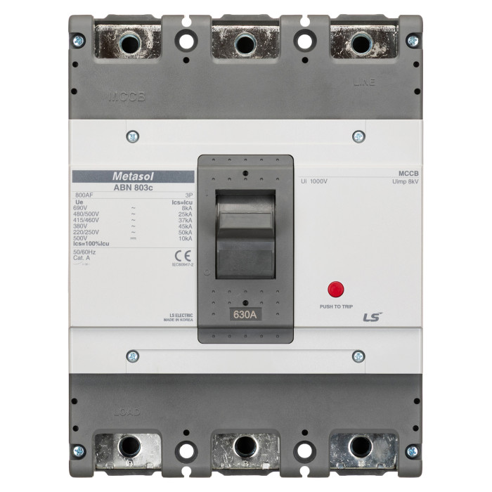 Автоматичний вимикач LS ELECTRIC ABN803c 3P 630A 45 кА - 166002400