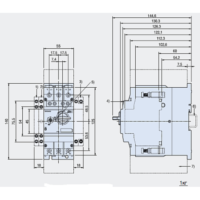 0706100500 Автомат захисту двигуна MMS-63S 26A METASOL EXP