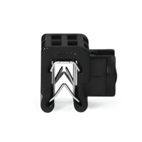 Кріплення на кромку з боковою фіксацією HEM 15.5х14mm, чорний (100шт.)