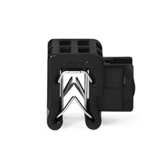 Кріплення на кромку з боковою фіксацією HEM 15.5х14mm, чорний (100шт.)