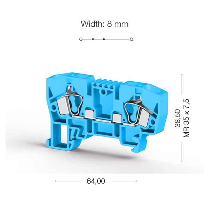 Клема Klemsan YBK Прохідна 6 мм - 0.0.0.3.06241