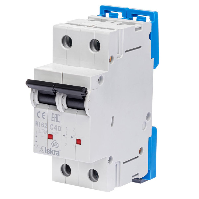 Модульний автоматичний вимикач ISKRA RI62 2P C40A 10кА - 786100156000