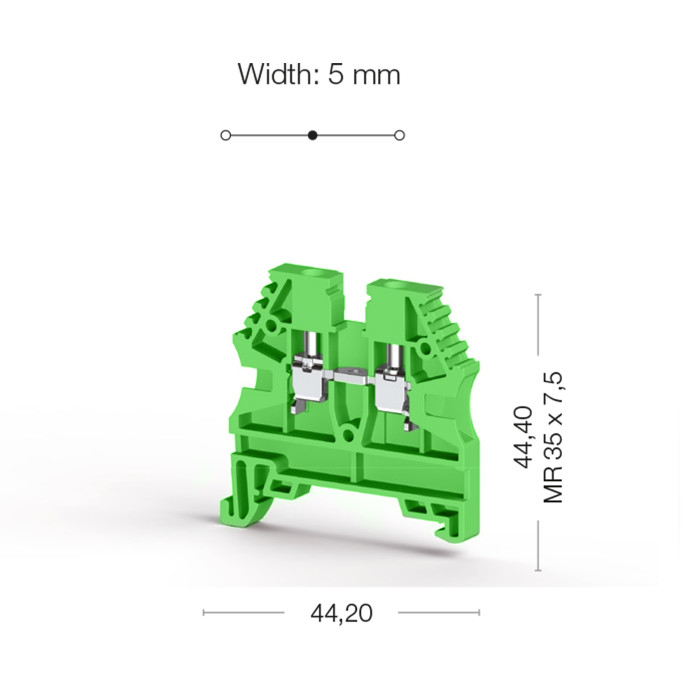 Клема Klemsan AVK Прохідна 2.5 мм - 0.0.0.3.04122RP