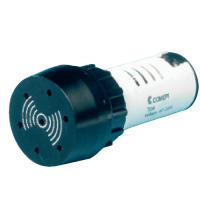 ECX 2070-127 Сигнальна лампа чорна + гудок 127В АС/DC