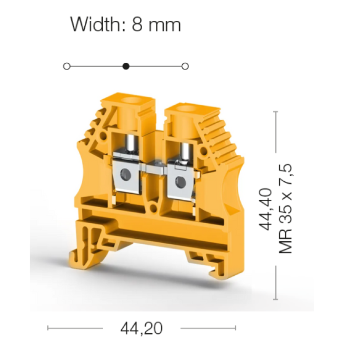 Клема Klemsan AVK Прохідна 6 мм - 0.0.0.3.04143RP