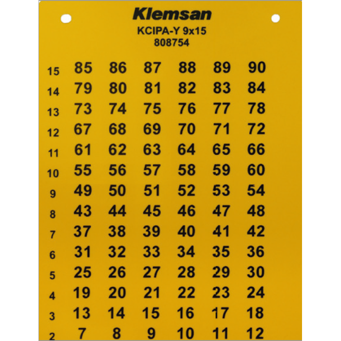 Самоклеюча маркувальна ПВХ етикетка KCIPA-Y Klemsan 30x60 - 0.0.0.8.08769